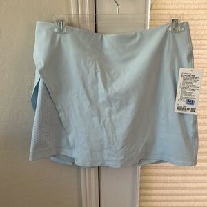 Lululemon Super High Rise Side Slit Tennis Skirt light blue 14 NWT